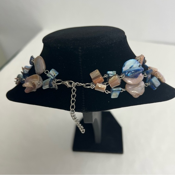 Unbranded Costume Jewelry Beaded Necklaces Lot/4 Tiered Multi Colors Appr. 18” - Picture 9 of 16